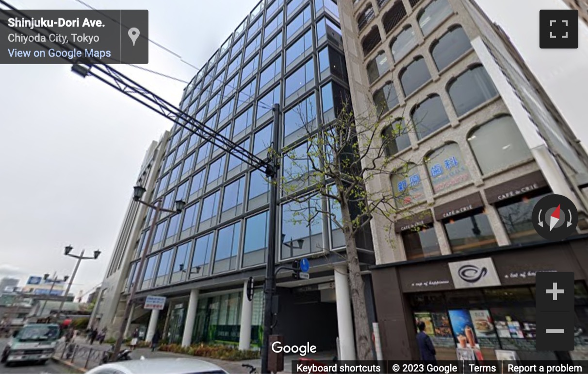 Street View image of WeWork Tokyu Yotsuya, 6-6 Kojimachi, Chiyoda-ku, Tokyo