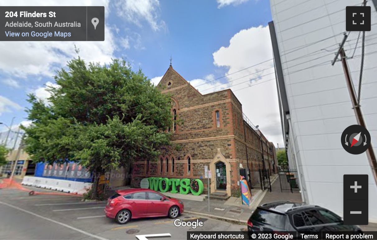 Street View image of 217-219 Flinders Street, Ground Floor, Adelaide