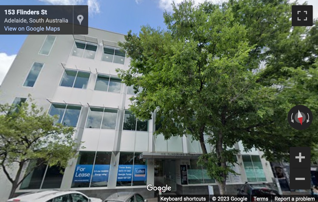 Street View image of 167 Flinders Street, Adelaide City