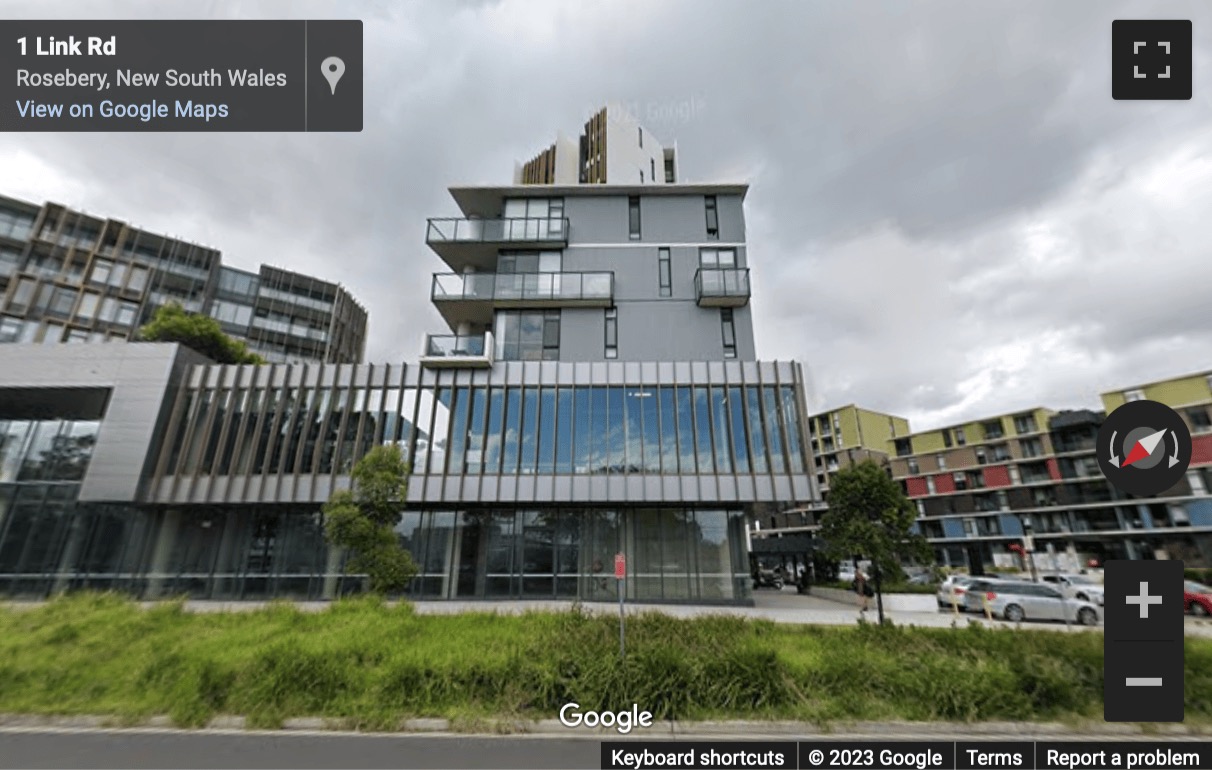 Street View image of 1-5 Link Road, Zetland, Sydney