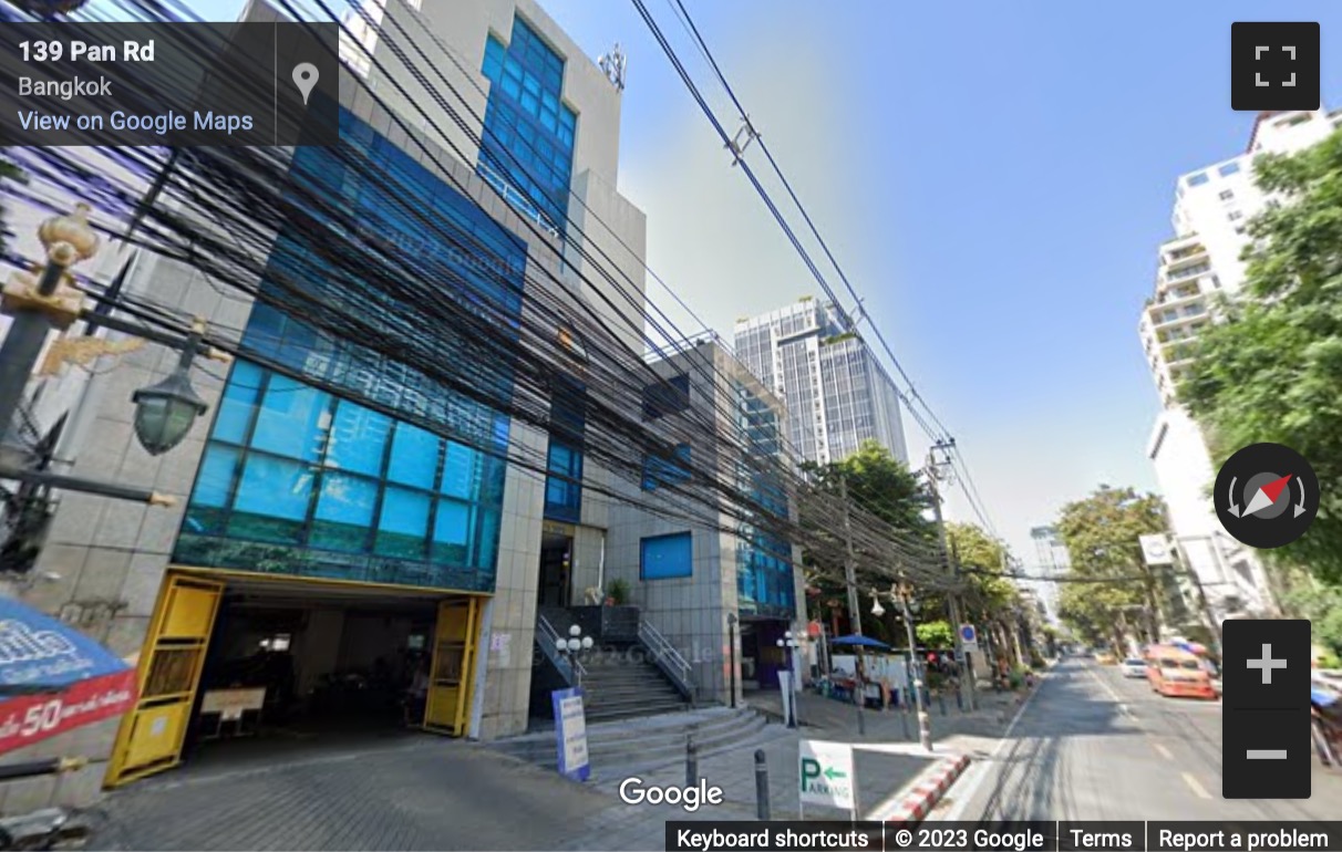 Street View image of 139 Pan Road, Silom, Bangrak, Bangkok