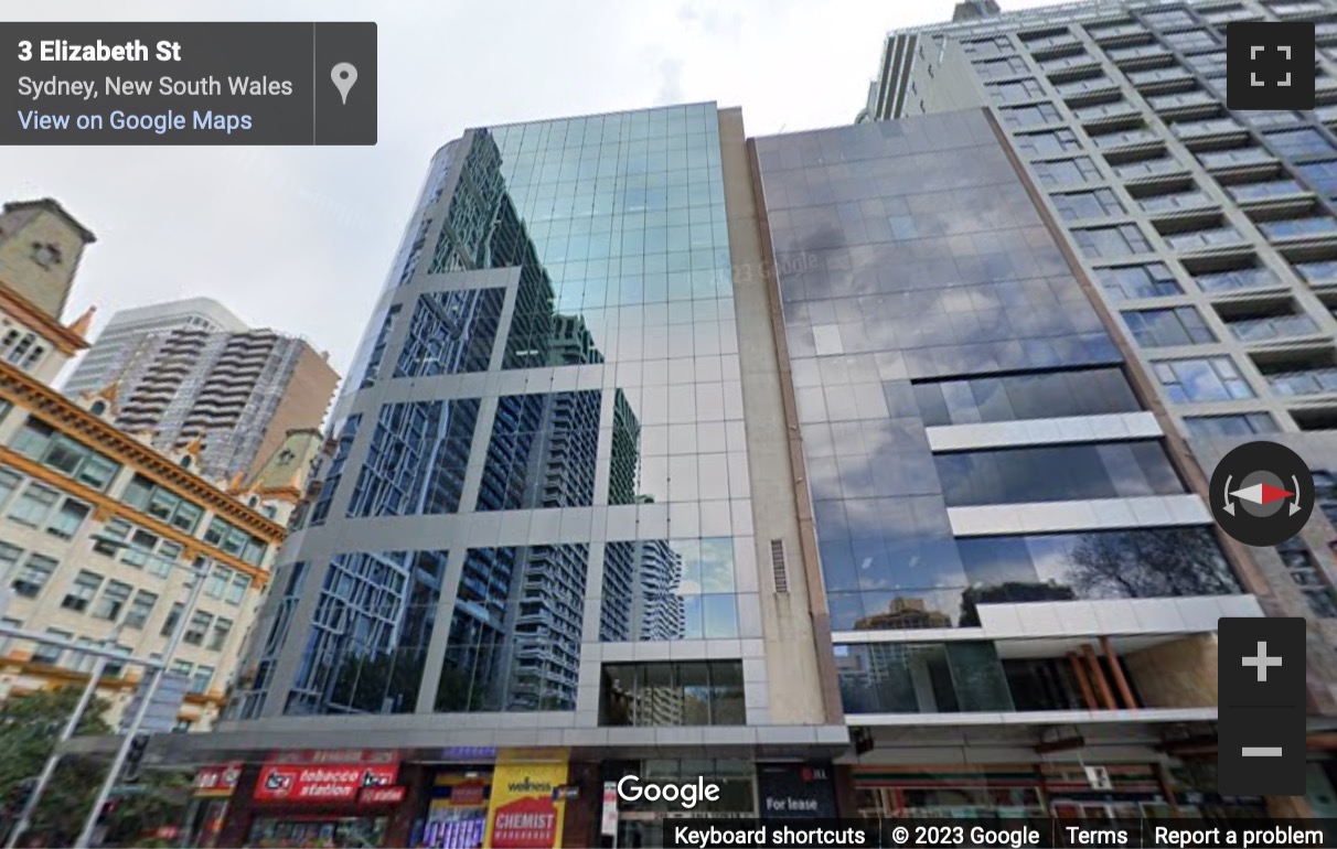 Street View image of 299 Elizabeth Street, Sydney, Australia