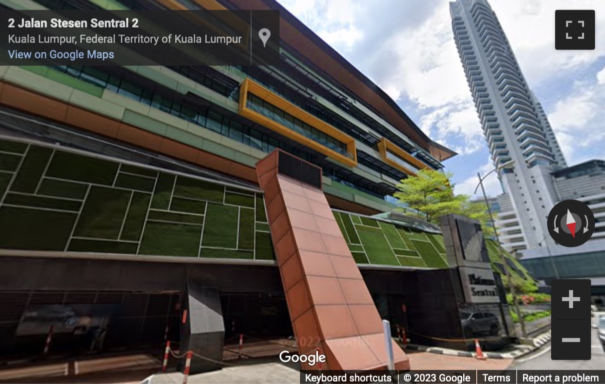 Street View image of Block D (L3-5), Platinum Sentral, Jalan Stesen Sentral 2, Kuala Lumpur Sentral