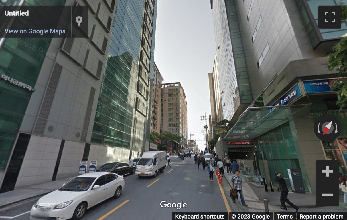 Street View image of Teheranro 410, 11/F, Keumkang Tower, Gangnam-ro, Seoul