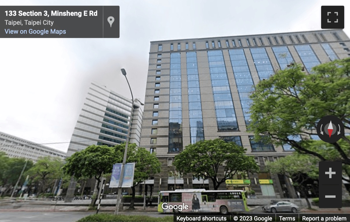 Street View image of Hung Tai Financial Plaza, Minsheng East Road, Songshan District, Taipei