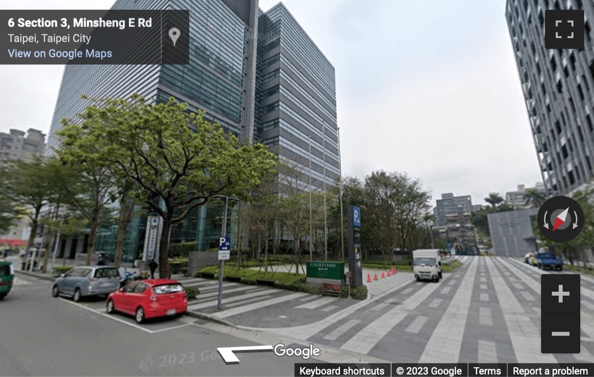 Street View image of Minsheng Jianguo, Section 3, Minsheng East Road, Zhongshan District, Taipei