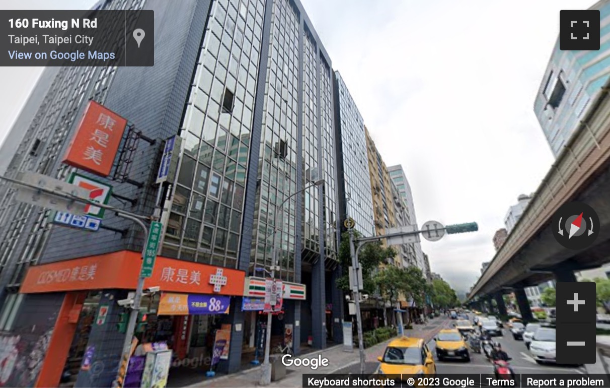 Street View image of 4F, No. 164, Fuxing N. Rd, Zhongshan Dist, Taipei City