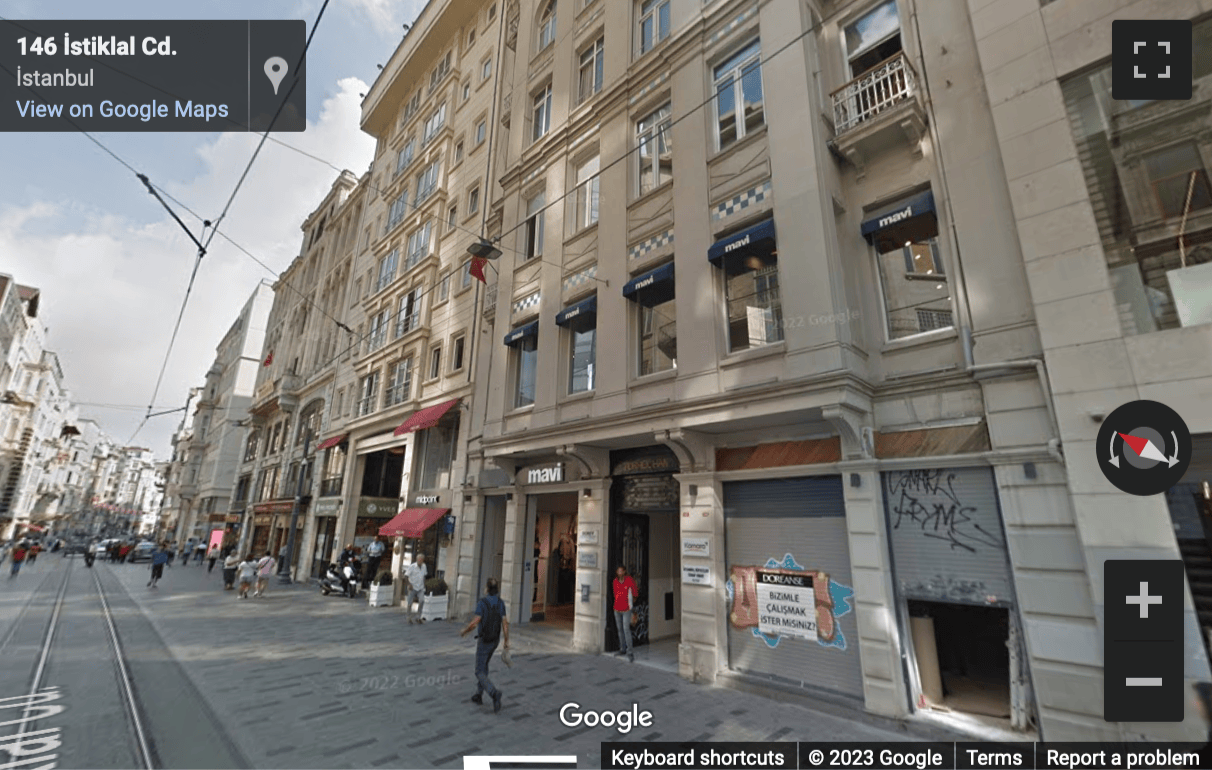 Street View image of Istiklal Cd. 189 Tomtom Mh. Beyoğlu, Istanbul