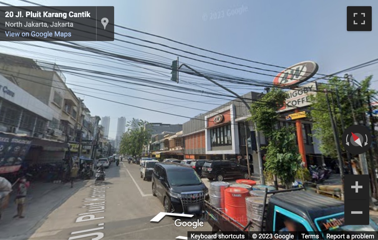 Street View image of Jl. Muara Karang Raya No. 24 A-B, RT 11 / RW 3, Pluit, Penjaringan, Jakarta