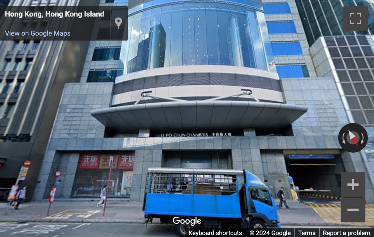 Street View image of Level 12, 20, 29 & 38, Infinitus Plaza, 199 Des Voeux Road Central, Sheung Wan, Hong Kong