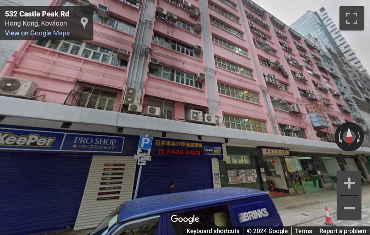 Street View image of Unit 803, 8/F, Lai Cheong Factory Building, 479 Castle Peak Road, Cheung Sha Wan, Kowloon, HK, Hong Kong