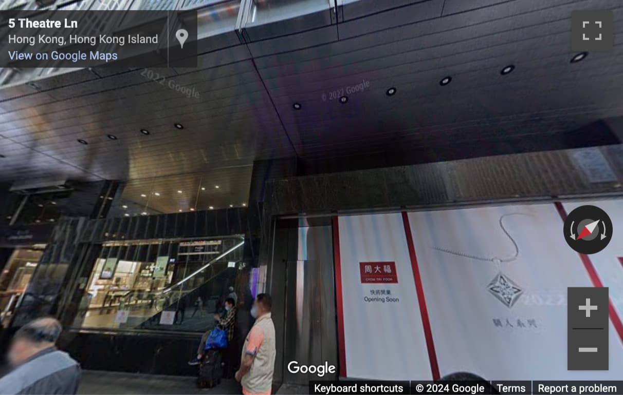 Street View image of 14F Manning House, 38-48 Queens Road Central, Hong Kong