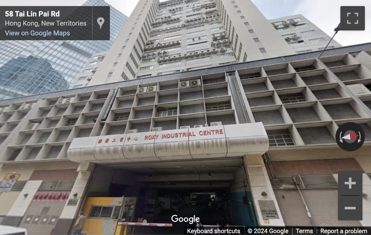 Street View image of Unit D, 21/F, Roxy Industrial Centre, 58-66 Tai Lin Pai Road, Kwai Chung, Hong Kong