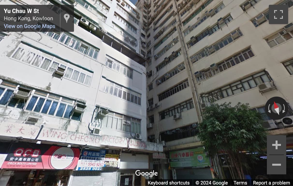 Street View image of 13F, Liberal Factory Building, 3 Wing Ming St, Cheung Sha Wan, Hong Kong