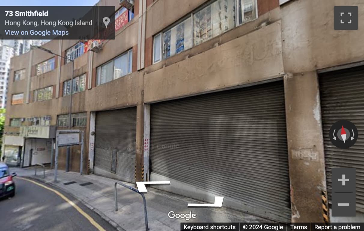 Street View image of 7/F Cheung Hing Industrial Building, 12P Smithfield Road, Hong Kong