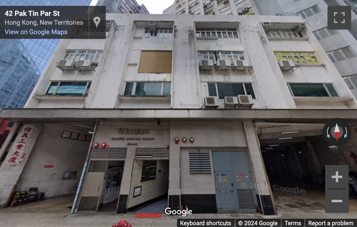 Street View image of 17B, Goodwill Industrial Building, 36, 44 Pak Tin Par Street, Tsuen Wan