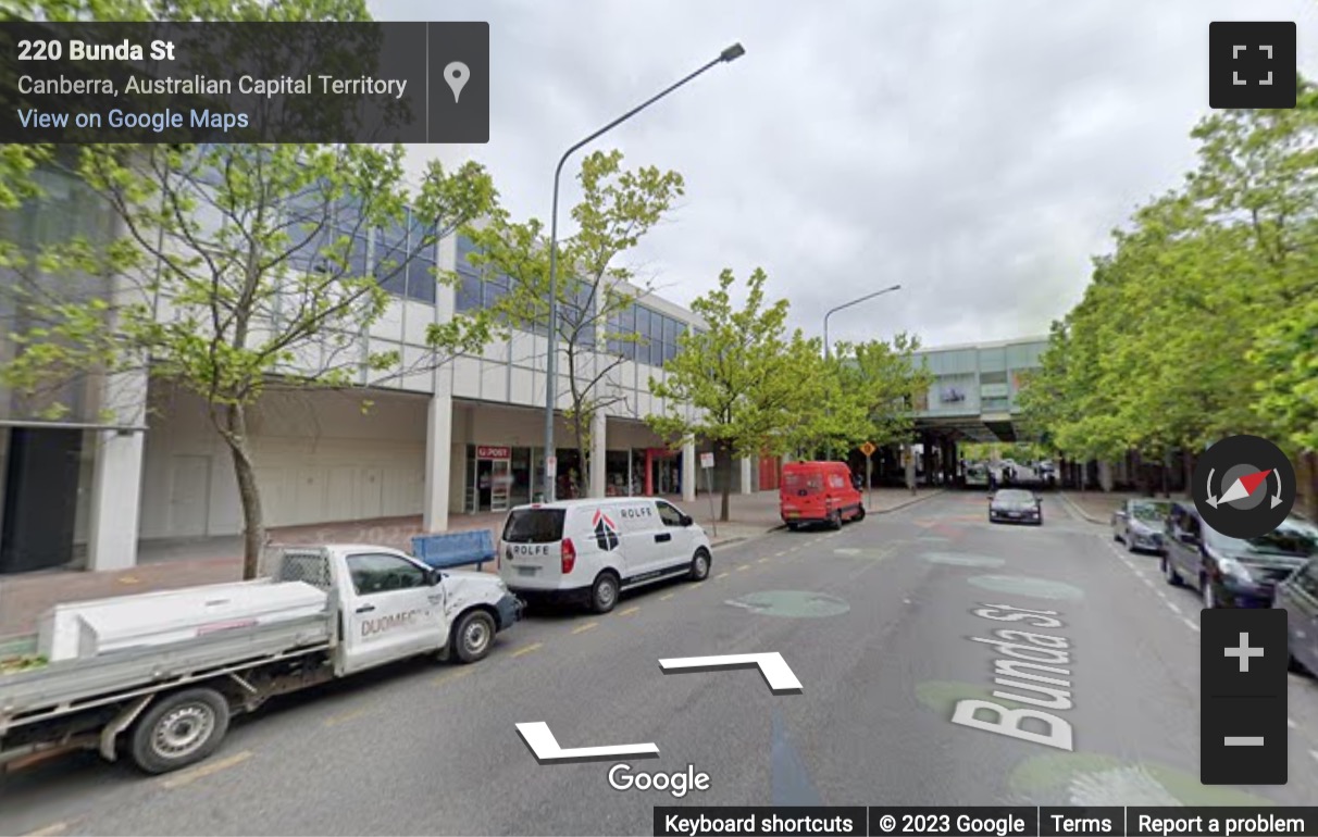 Street View image of 224 Bunda Street, Canberra, New South Wales