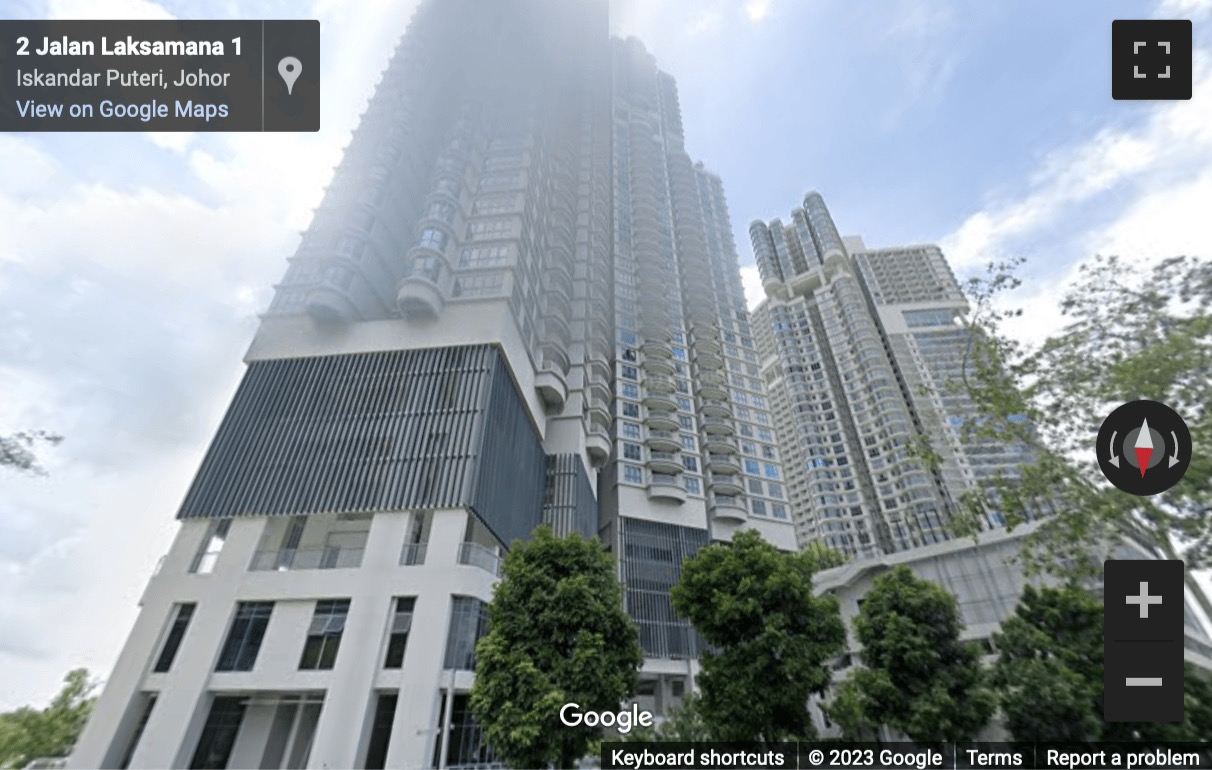 Street View image of 26-01, Teega Office Tower, No. 1, Jalan Laksamana 1, Johor Bahru