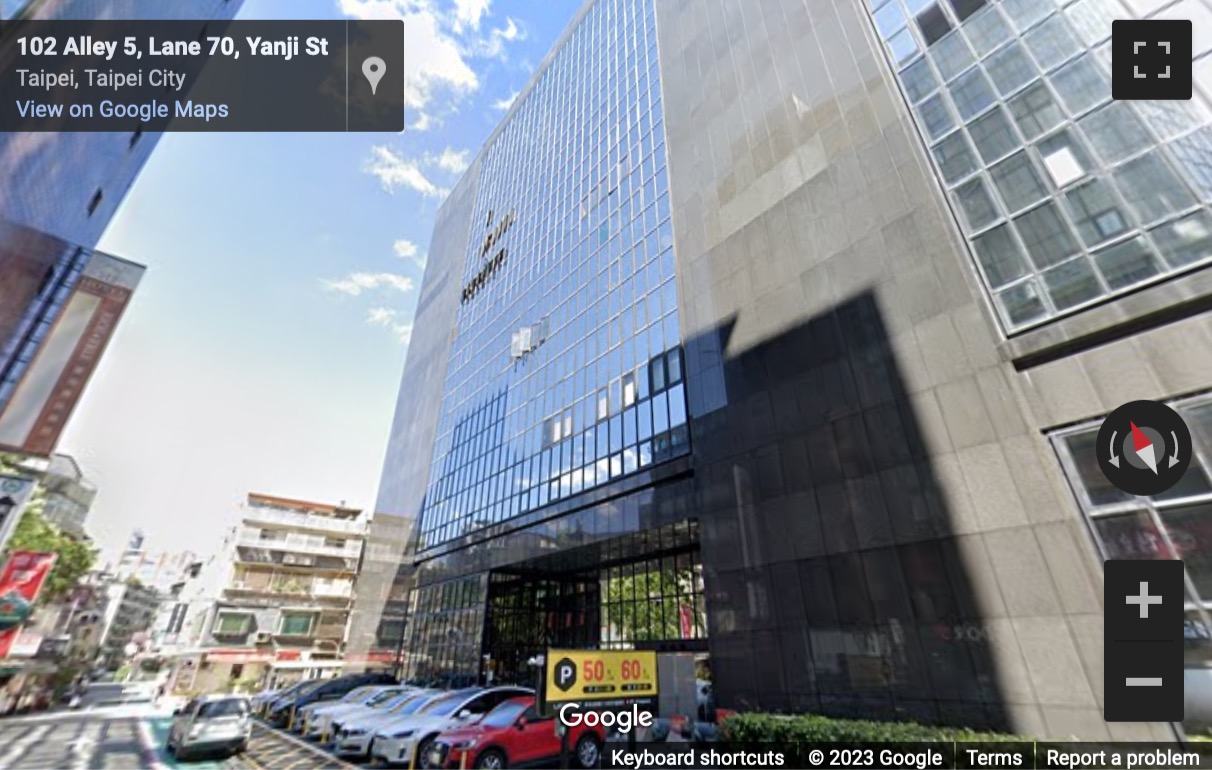 Street View image of 5F, No. 285, Section 4, Zhongxiao East. Rd, Dahan Dist, Taipei City 106, Taiwan