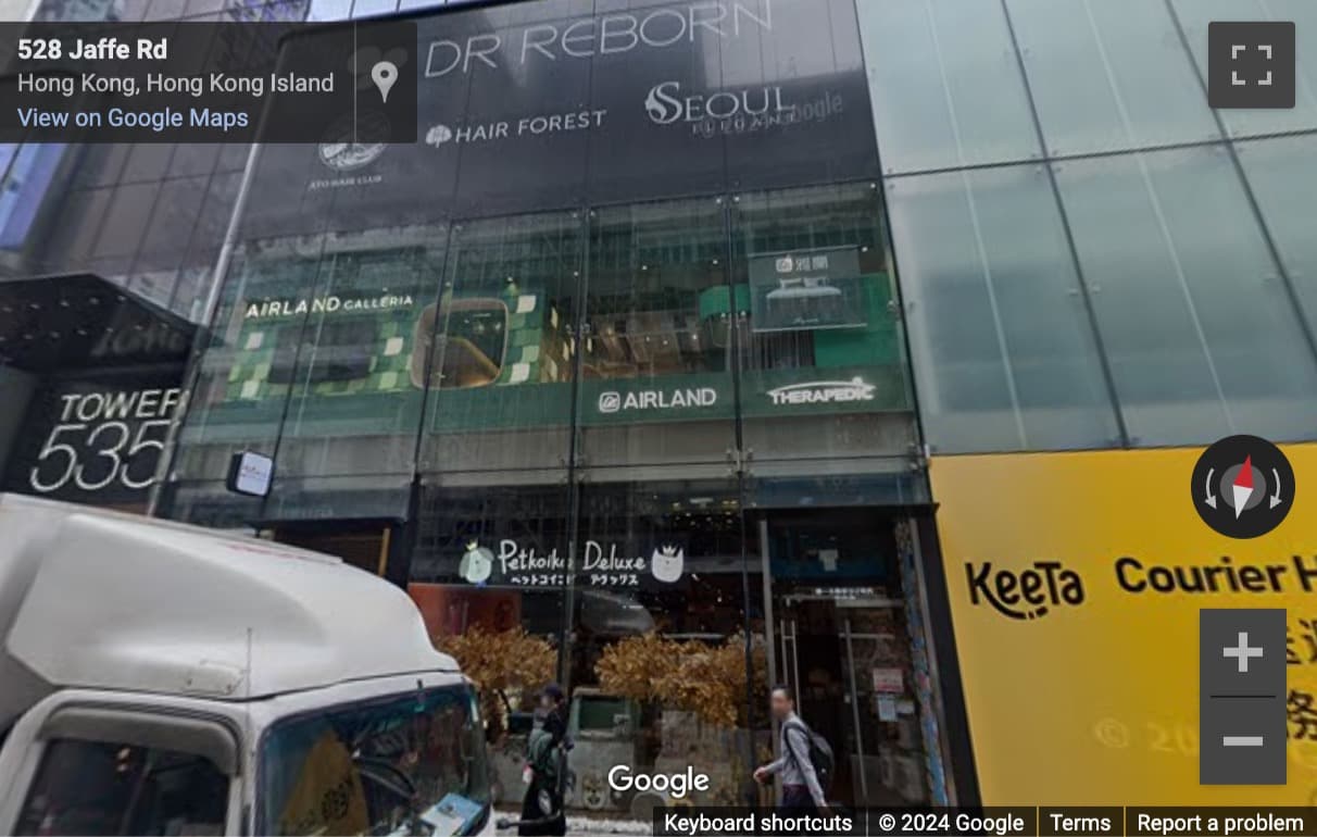 Street View image of 11F, 12F, 535 Jaffe Rd, Causeway Bay, Hong Kong