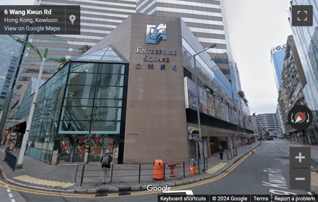 Street View image of Tower 1, Enterprise Square, 5th Floor, No. 9 Sheung Yuet Road, Hong Kong