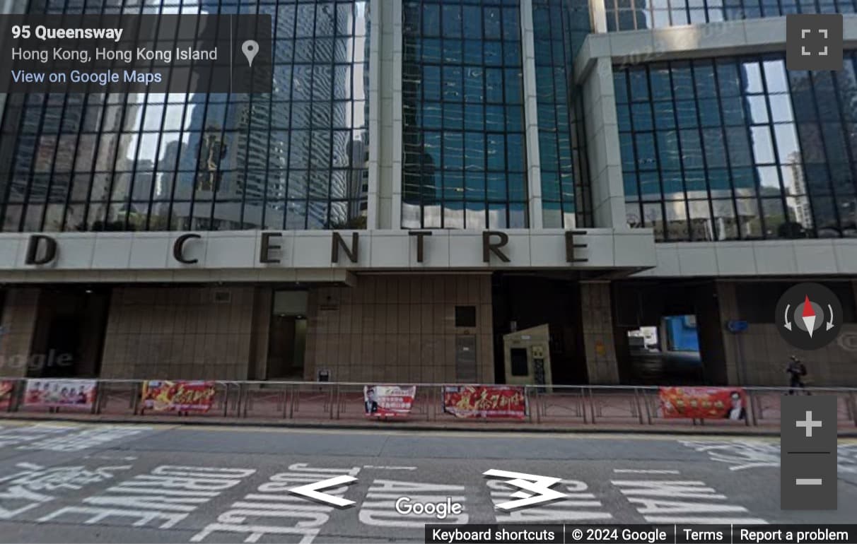 Street View image of 5th Floor United Centre, 95 Queensway, Admiralty, Hong Kong