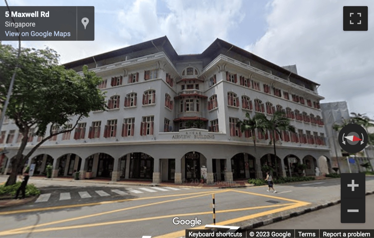 Street View image of 38 Maxwell Road, No. 02-01, Singapore