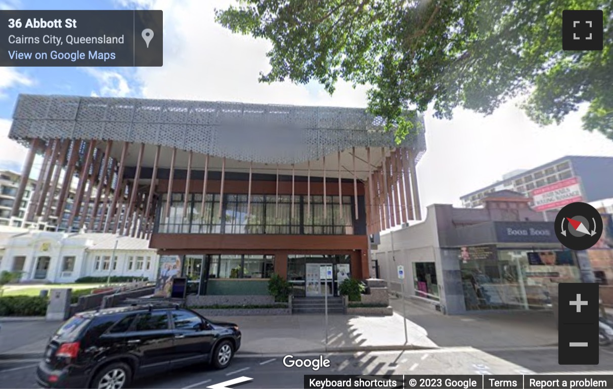 Street View image of 36 Abbott Street, Cairns, Queensland