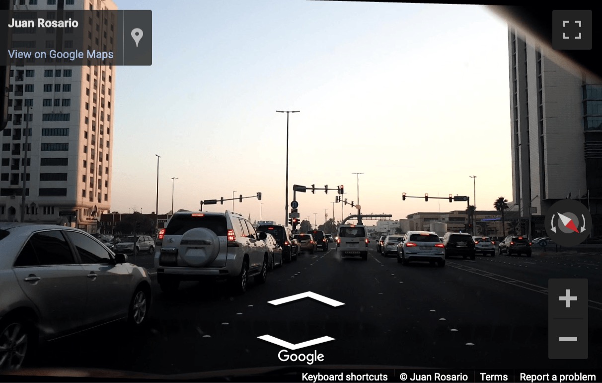 Street View image of Sheikh Rashid Bin Saeed Street, Marriott Abu Dhabi Downtown