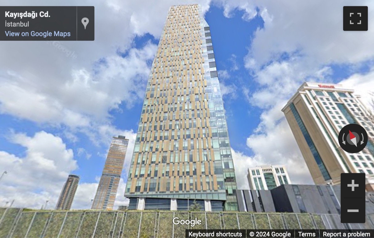 Street View image of Küçükbakkalköy Mah. Kayışdağı Cad. Number 1, Allianz Tower, Istanbul