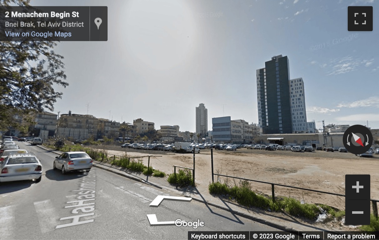 Street View image of Jabotinsky 9, BBC, Hachsharat Hayeshuv Tower, Bnei Brak