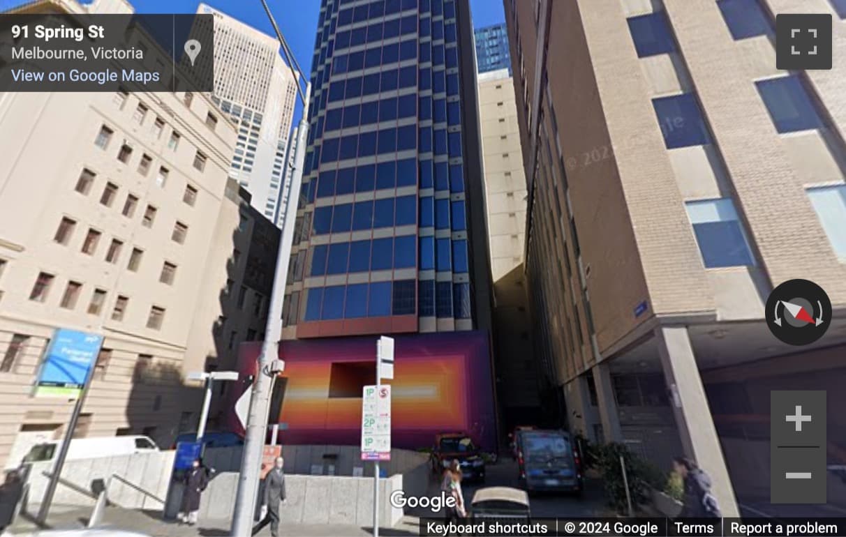 Street View image of 85 Spring Street, Melbourne, Victoria