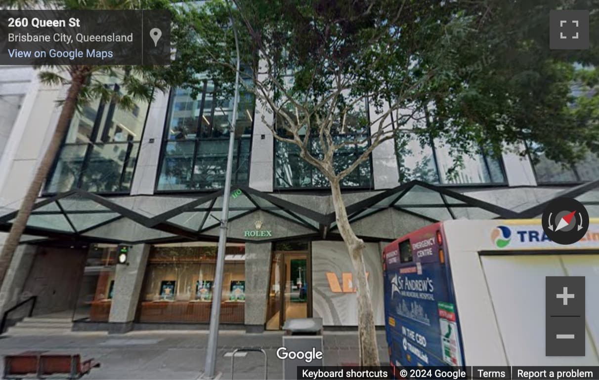 Street View image of 260 Queen Street, Level 4, Brisbane