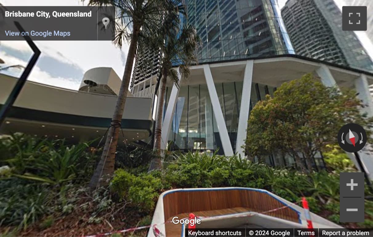 Street View image of 111 Eagle Street, Level 54, One One Eagle Street, Yuggera and Turrbal Country, Brisbane