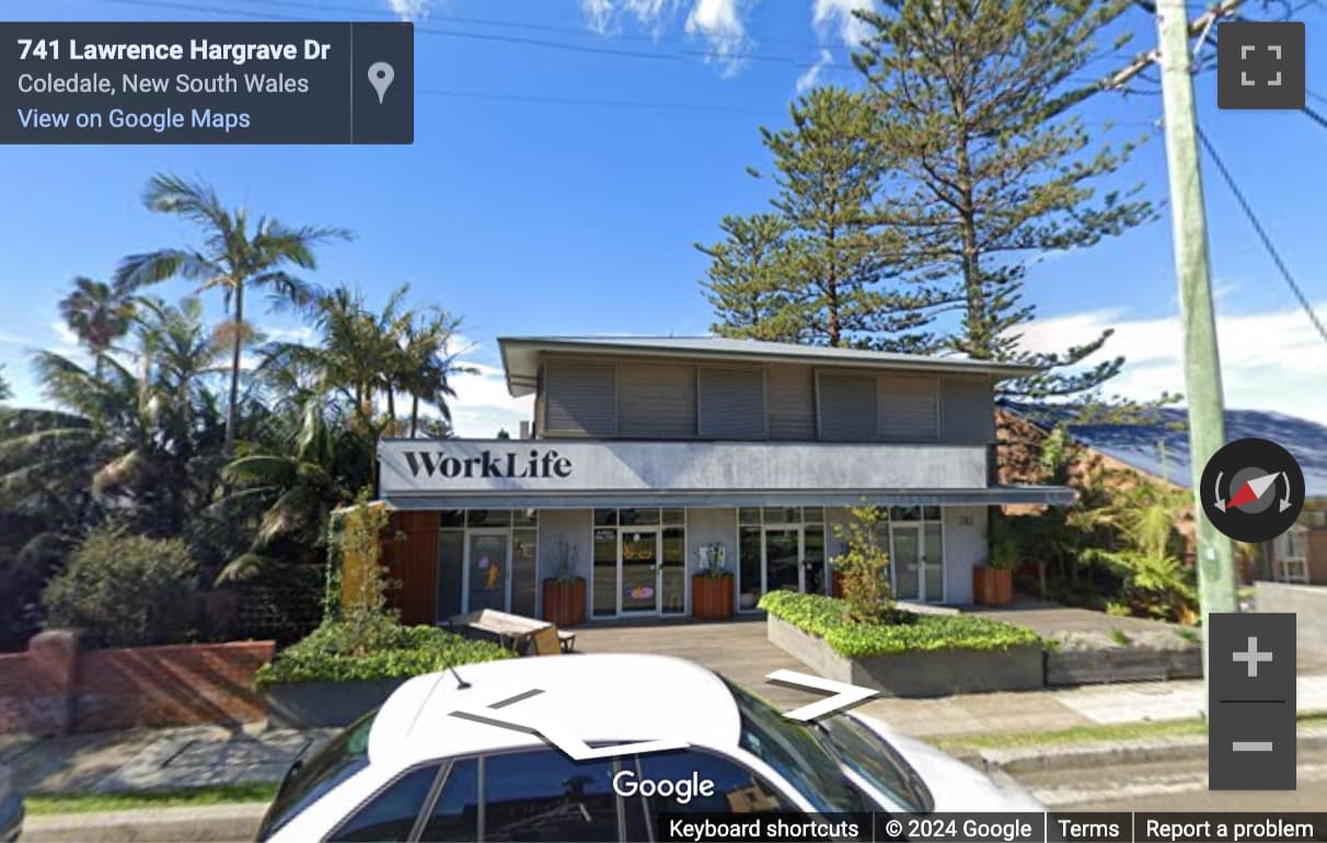 Street View image of 741-743 Lawrence Hargrave Drive, Coledale, Wollongong, New South Wales