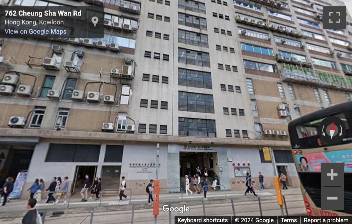 Street View image of Unit D, 2/F Hong Kong Spinners Industrial Building Phase 5, 760-762 Cheung Sha Wan Road, Lai Chi Ko