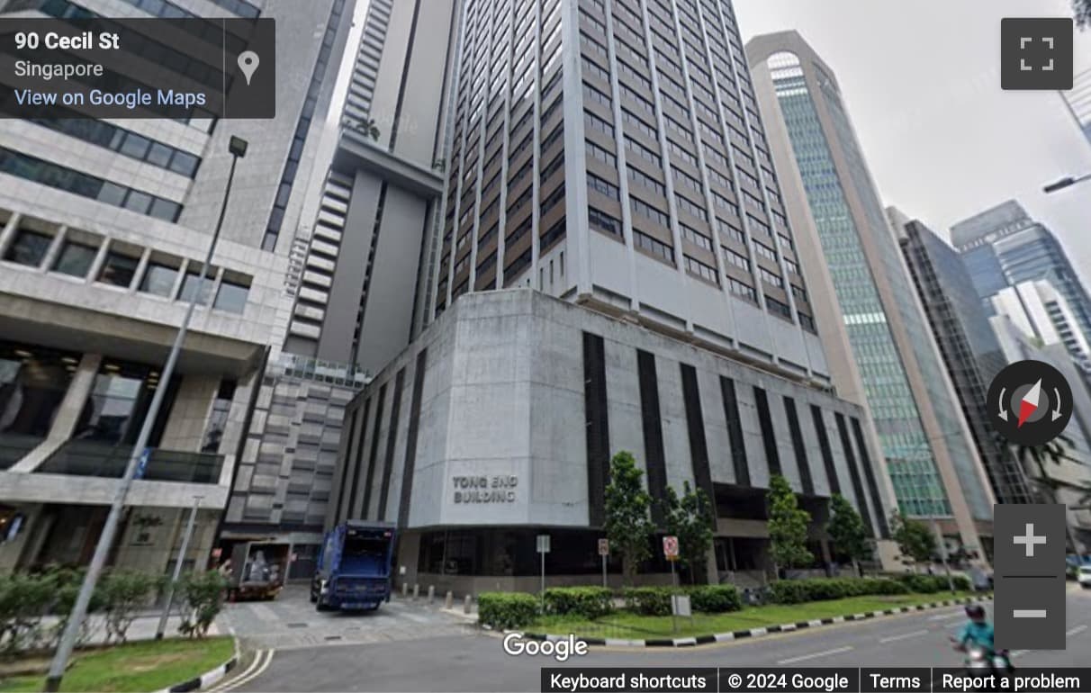 Street View image of 101 Cecil Street, No. 15-05 Tong Eng Building, Singapore