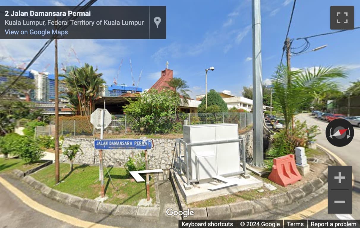 Street View image of No. 46 Jalan Dungun, Level 11 & 12, Menara Dungun, Taman Damansara Endah, Kuala Lumpur