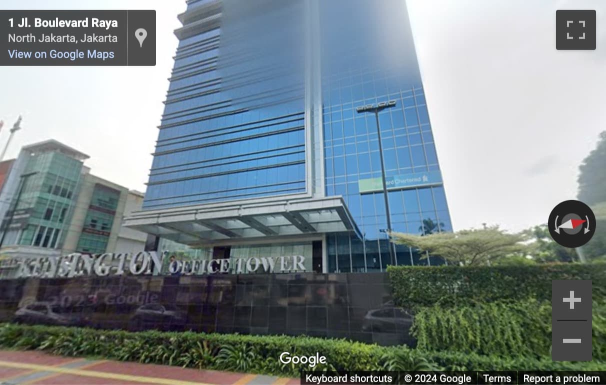 Street View image of The Kensington Office Tower, Jalan Boulevard Raya No. 1, Kelapa Gading, Jakarta