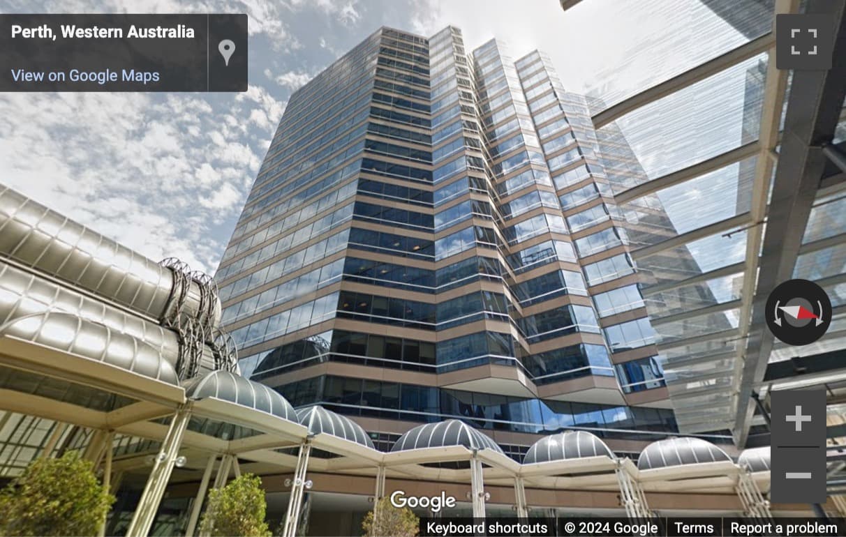 Street View image of 141 St Georges Terrace, Level 5 & 6, Perth, Western Australia