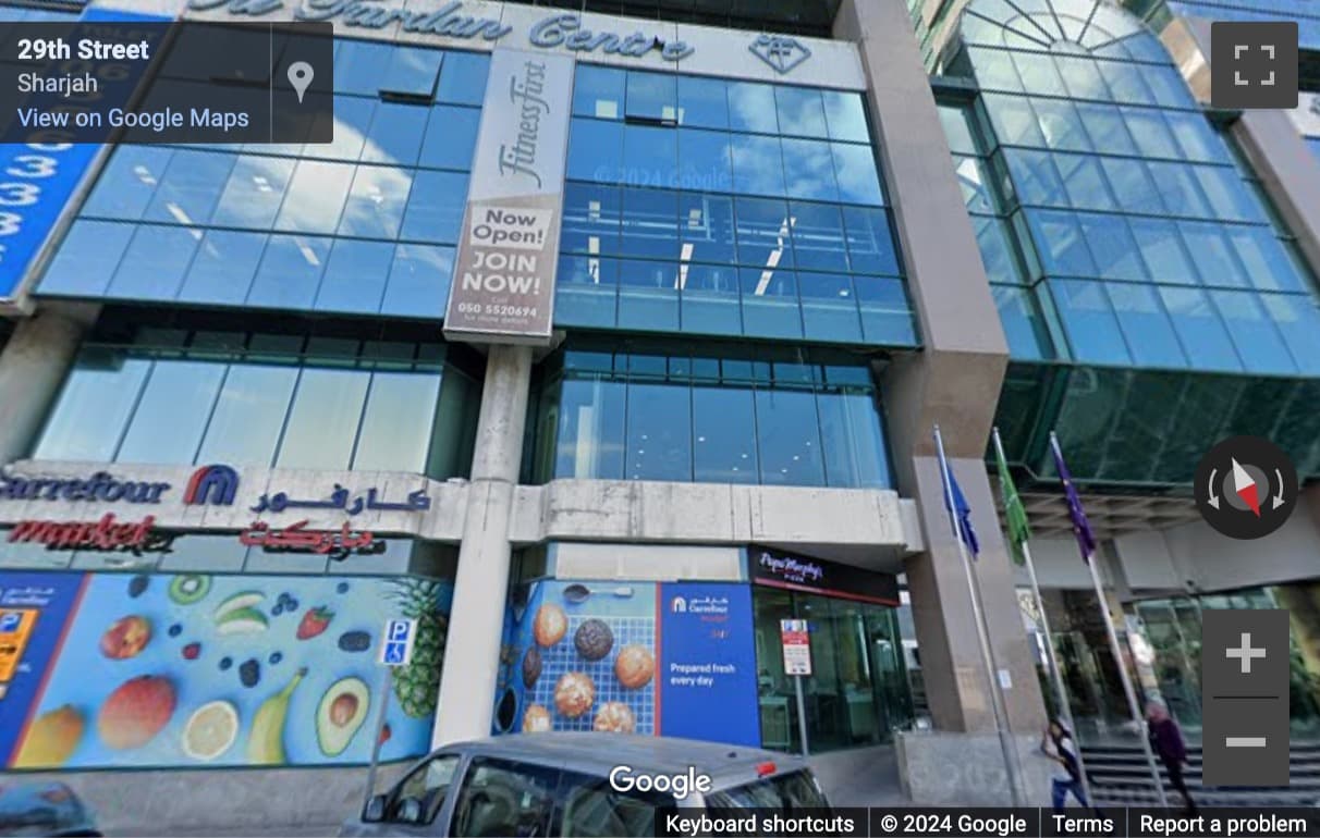 Street View image of Al Fardan Centre, 3rd Floor, Al Majaz, Majaz 3, Sharjah