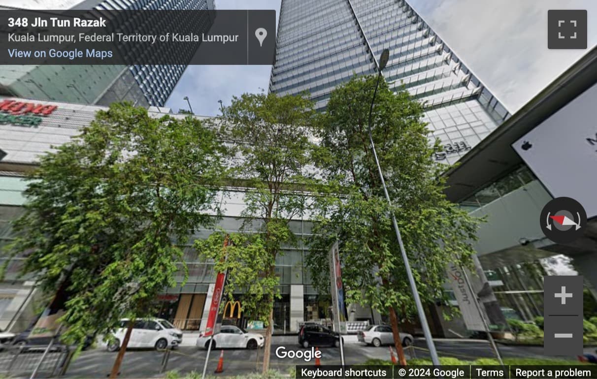 Street View image of 384, Jalan Tun Razak, Integra Tower, Kampung Datuk Keramat, Kuala Lumpur