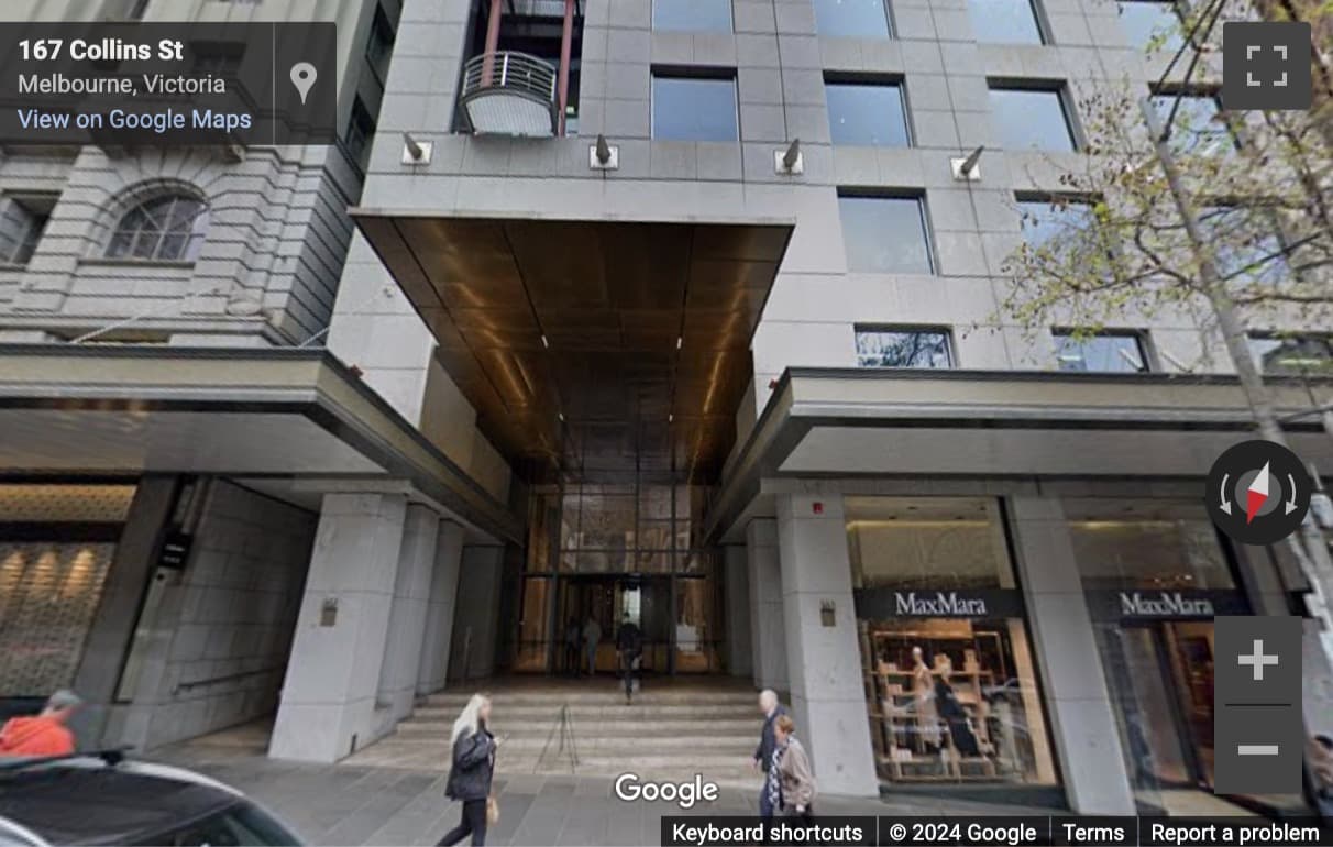 Street View image of 161 Collins Street, Melbourne, Victoria