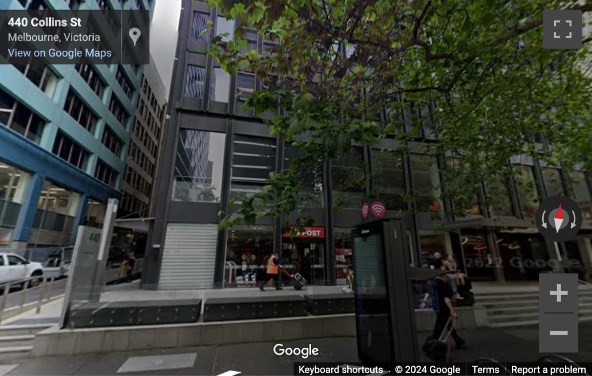 Street View image of 440 Collins Street, Melbourne, Victoria