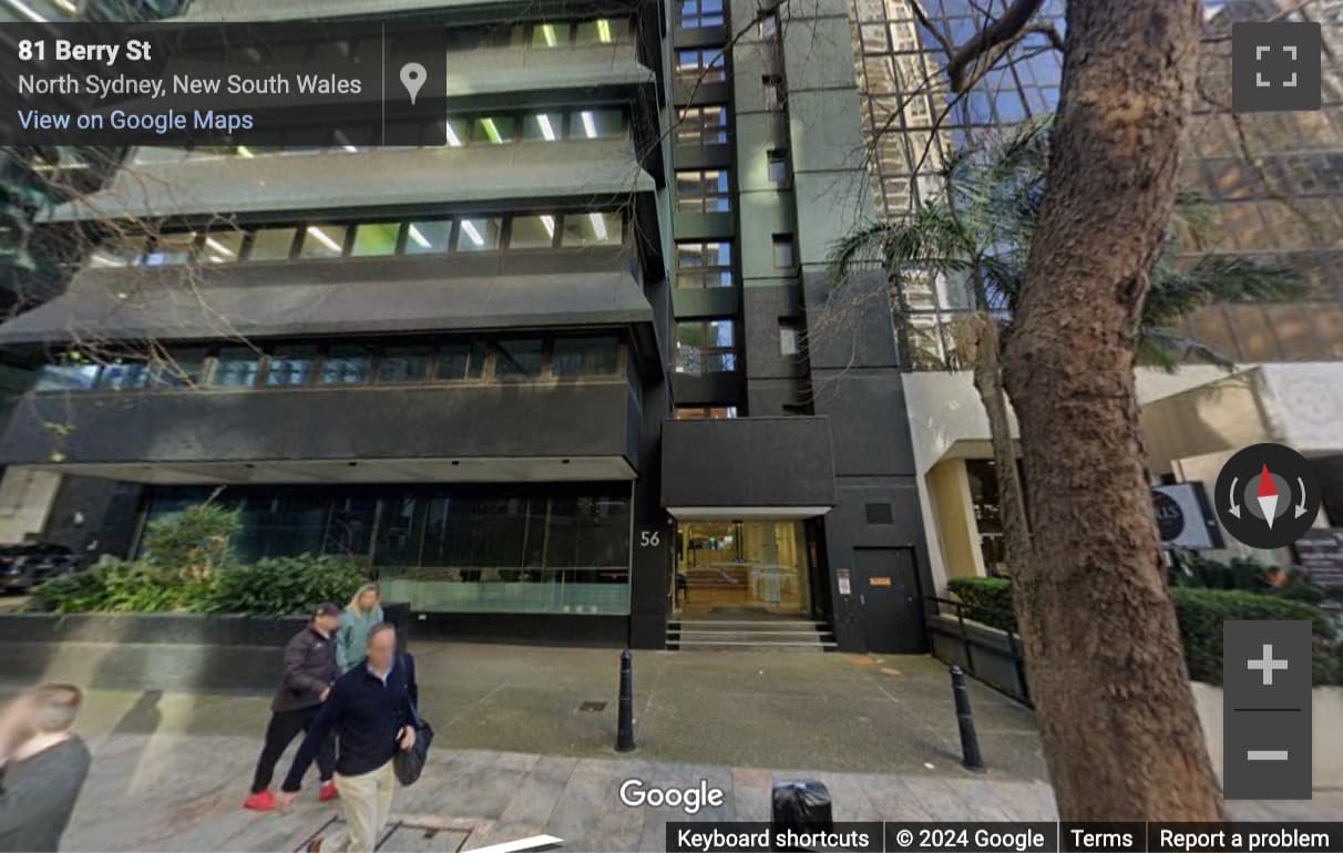 Street View image of 56 Berry Street, Sydney, New South Wales