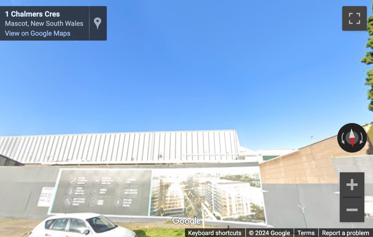 Street View image of 1 Chalmers Crescent, Mascot, Sydney, New South Wales