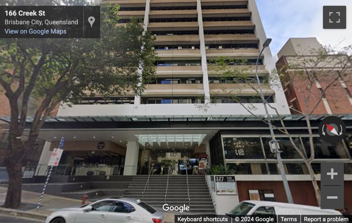 Street View image of 127 Creek Street, Level 22 and 23, Brisbane, Queensland