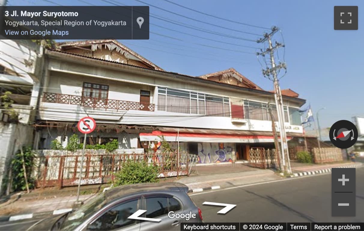 Street View image of Jalan Panembahan Senopati No 17, Ngupasan, Gondokusuman, Senopati, Yogyakarta